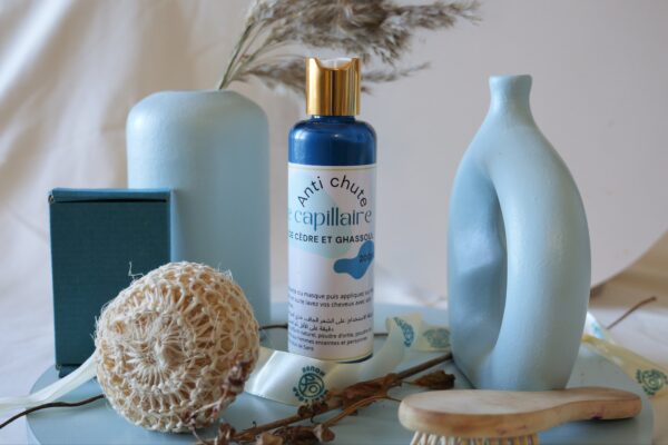 Masque capillaire à l'ortie, ghassoul et poudre cèdre