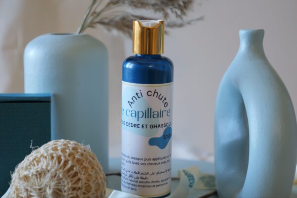 Masque capillaire à l'ortie, ghassoul et poudre cèdre