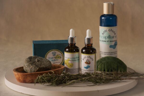 Masque capillaire à l'ortie, ghassoul et poudre cèdre