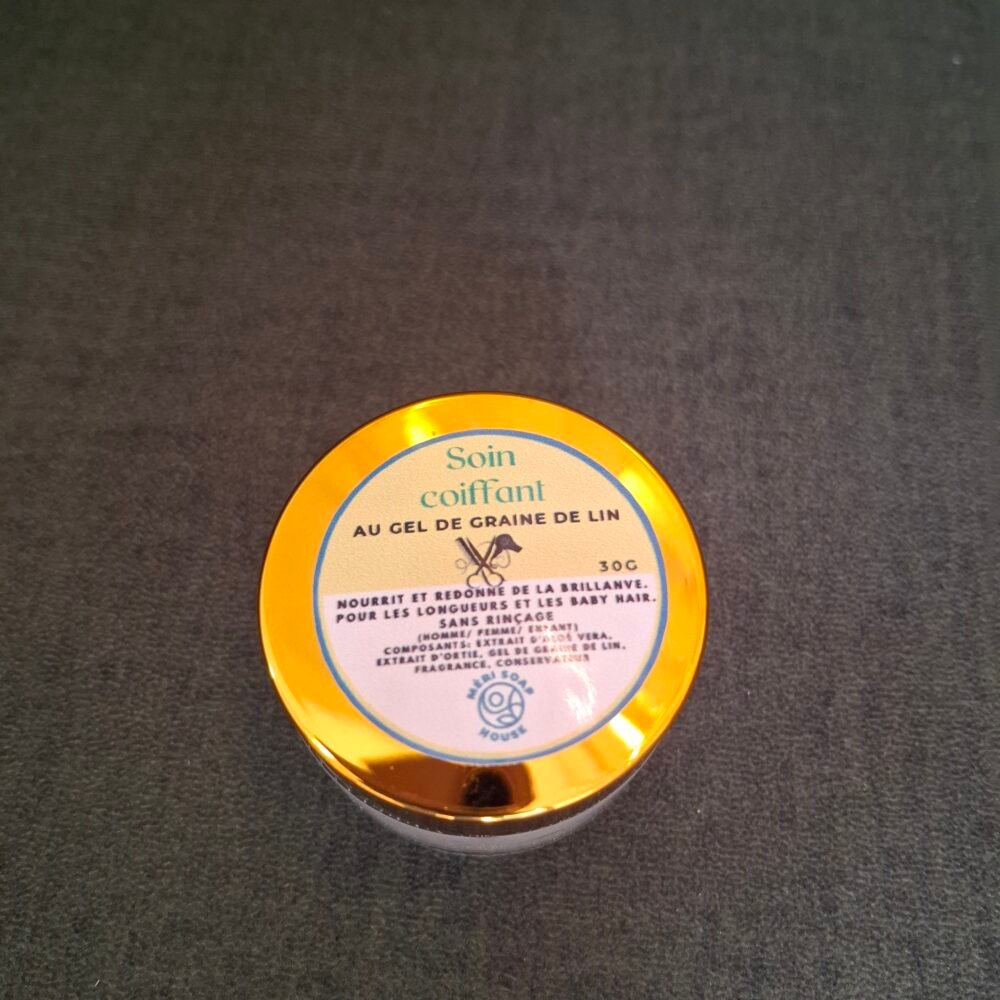 Soin coiffant au gel de graine de lin
