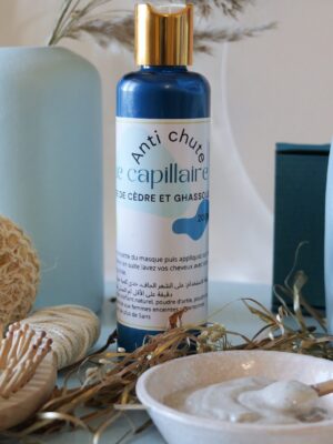 Masque capillaire à l'ortie, ghassoul et poudre cèdre