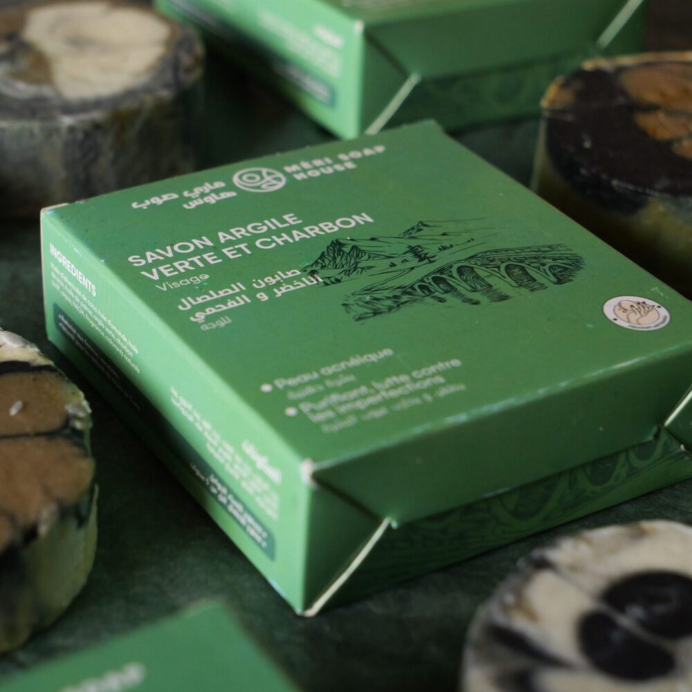 Savon argile verte et charbon