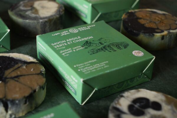 Savon argile verte et charbon