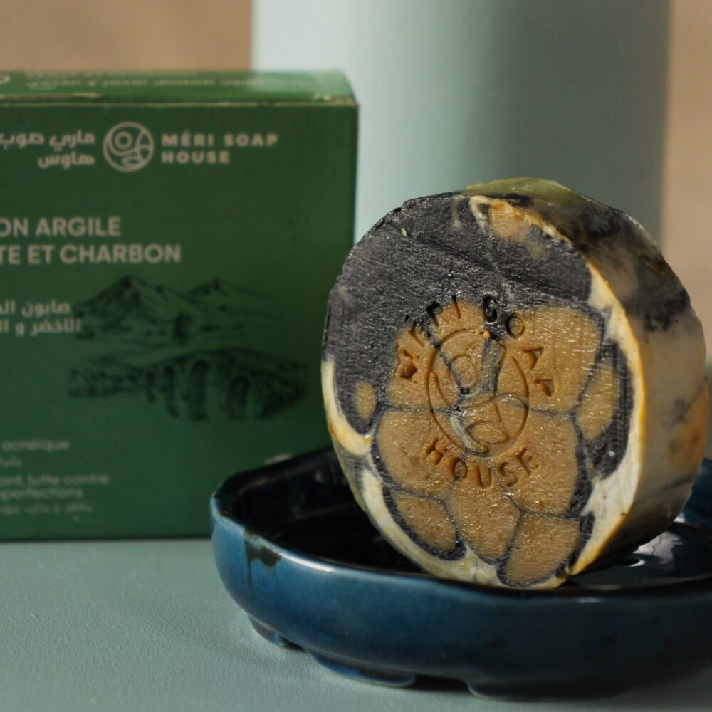 Savon argile verte et charbon