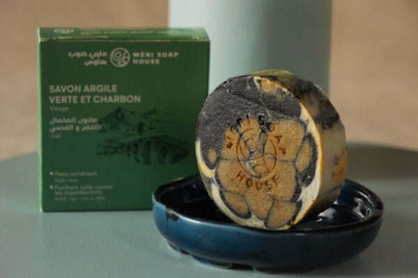 Savon argile verte et charbon