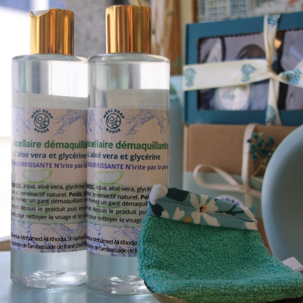 Eau micellaire à l'aloé vera et glycérine