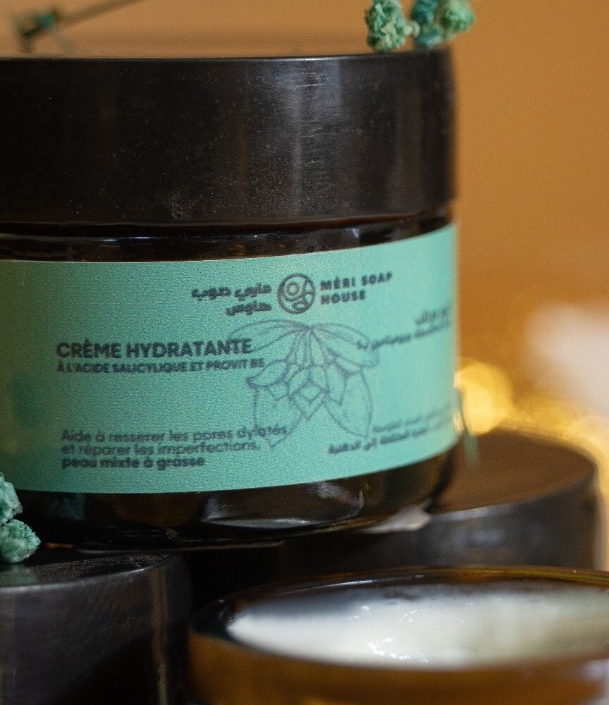 crème hydratante à l'acide salycilique