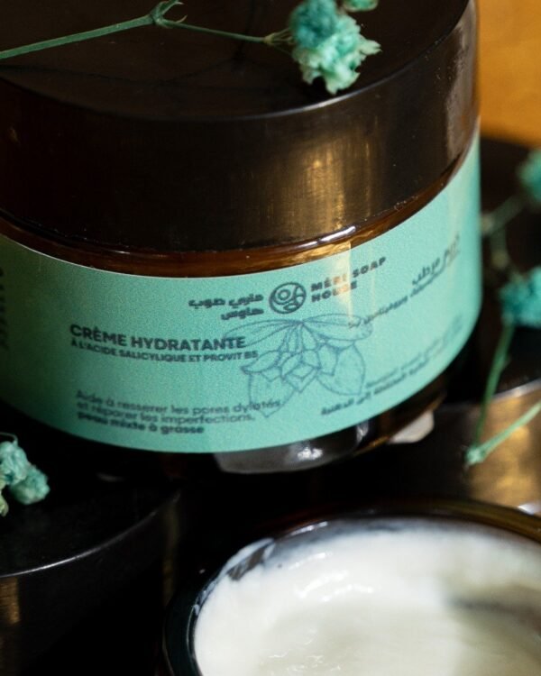 crème hydratante à l'acide salycilique