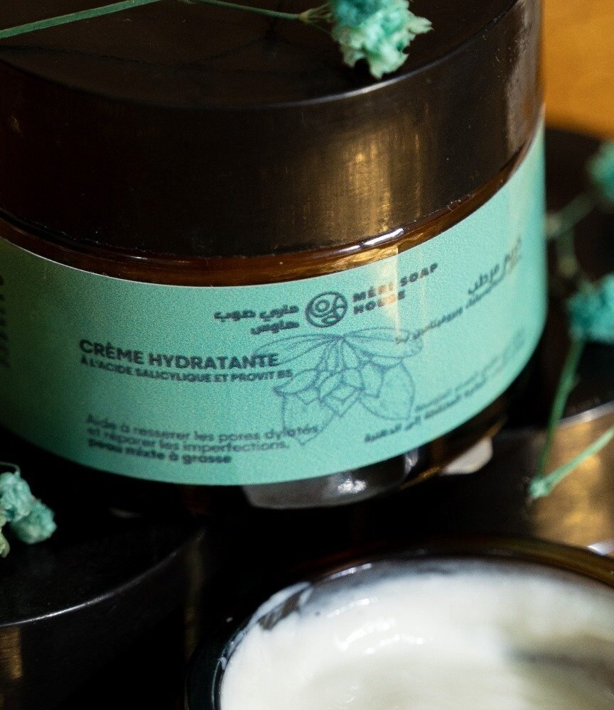 crème hydratante à l'acide salycilique