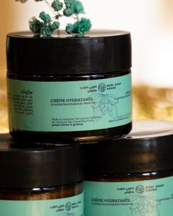crème hydratante à l'acide salycilique