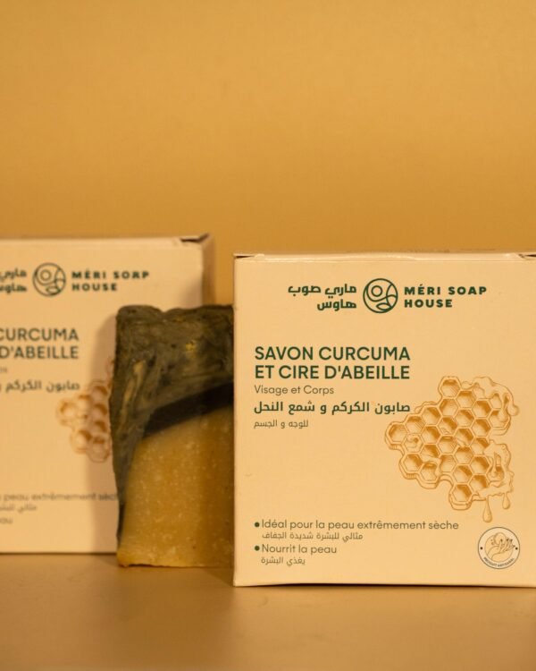 savon curcuma et cire d'abeille