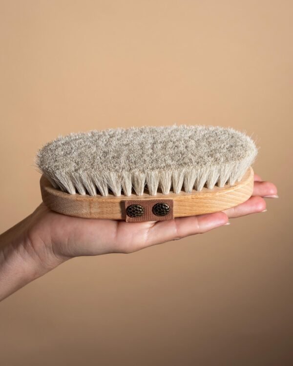 brosse pour corps en crin de cheval dry brushing