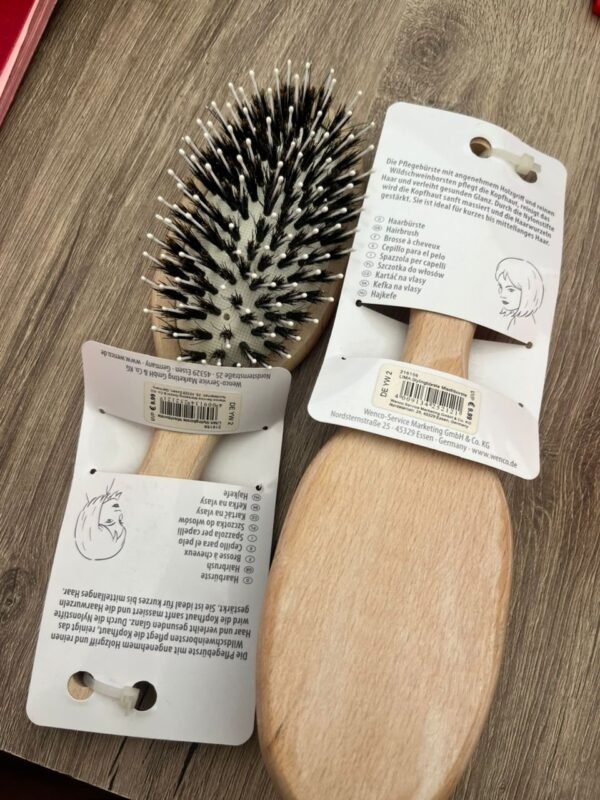 brosse à cheveux poil de sanglier
